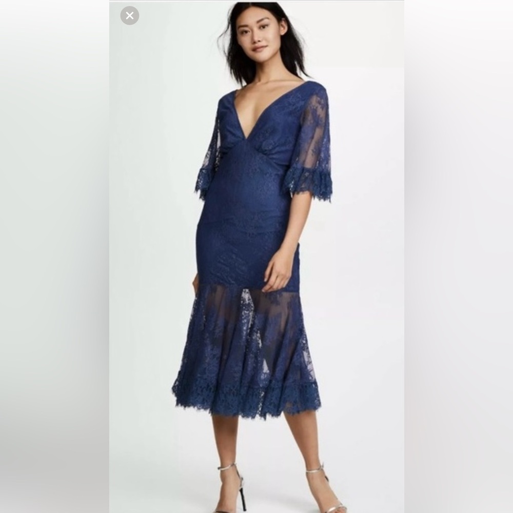 LA MAISON Talulha Transpire Lace Dress.
Indigo Blue